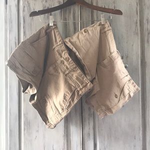 Size 2 Calvin Klein & Old Navy Khaki Shorts Bundle